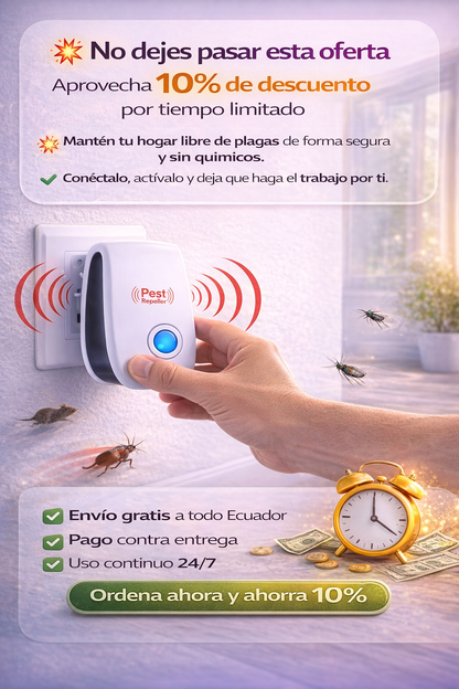 Repelente Ultrasonico Pest Caja Verde