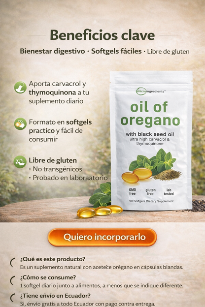 OIL OF OREGANO CAPSULA BLANDA