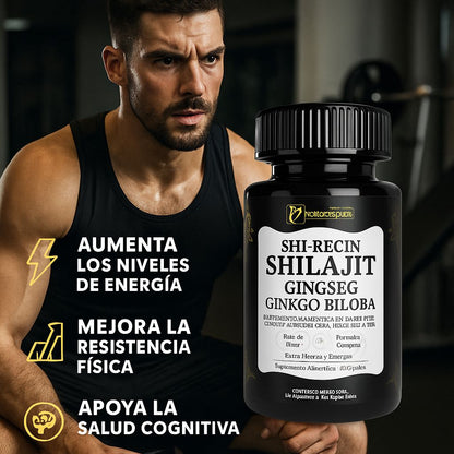 SHI-RECIN SHILAJIT 60CAP/POTENCIALIZADOR